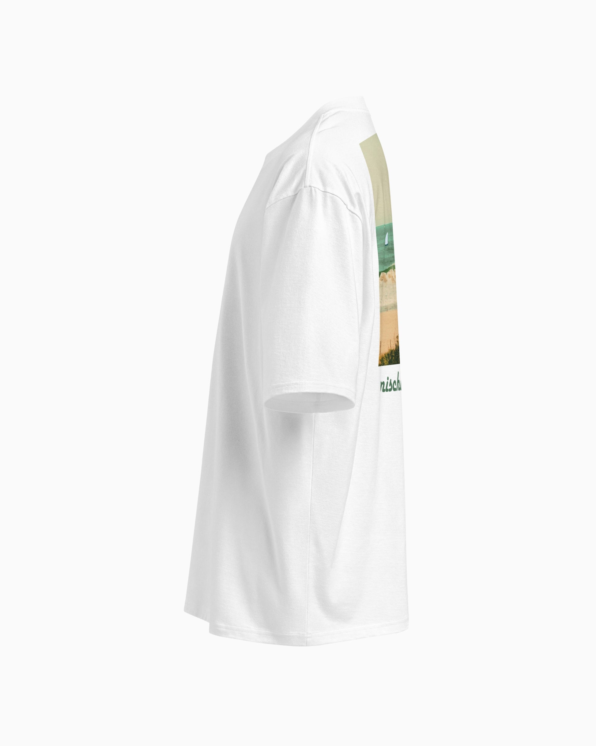 Mischief Society Lemon Surf - Adult White Shirt - Side