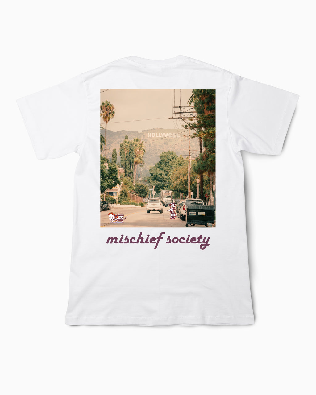 Mischief Society Street Sushi - Kids White Shirt - Back