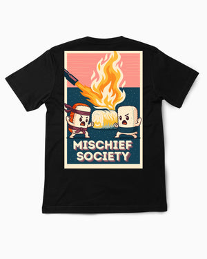 Mischief Society Samurai Sushi Battle - Back - Shirt